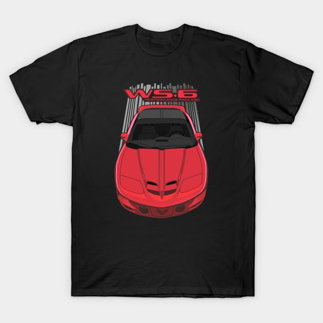 Pontiac Trans Am WS6 4thgen - Red T-Shirt by V8social